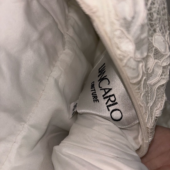 Liancarlo Wedding Dress 10 Ivory White Flowers - Picture 8 of 10